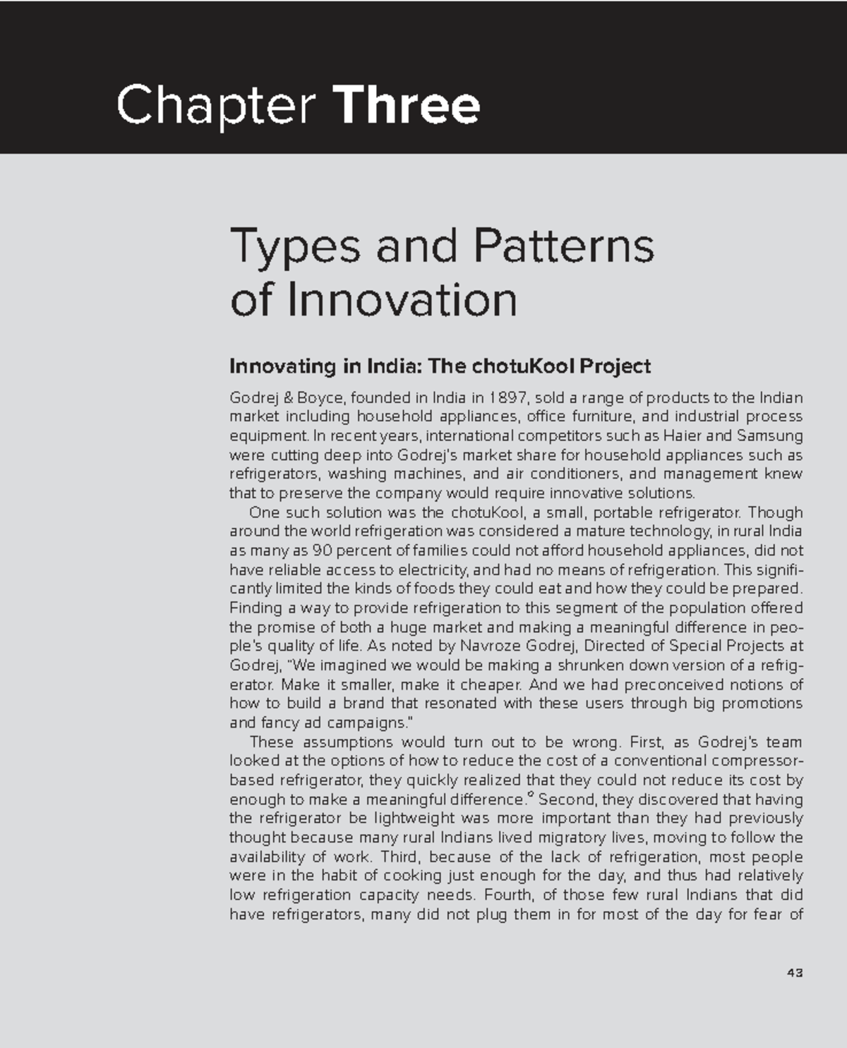 TECH Innov Ch 3: Types and Patterns of Innovation in India - Studocu