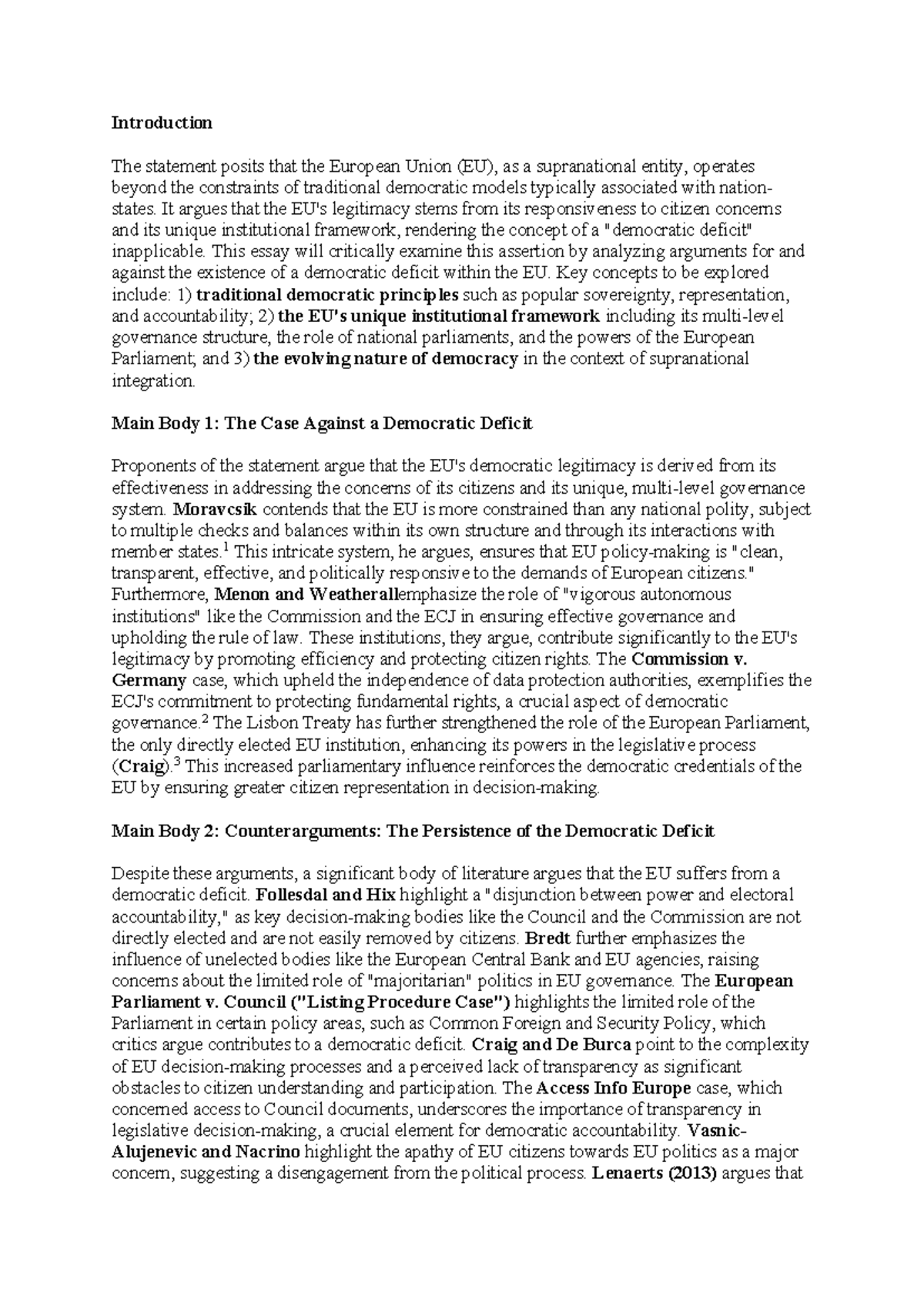 Democratic Deficit in the EU: Analyzing Legitimacy and Accountability ...