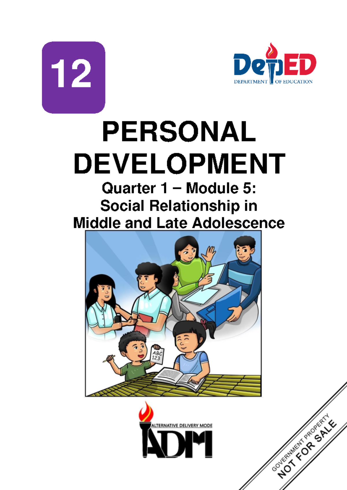 PD G11 Q1 Module-5: Social Relationships in Adolescence - perdev - Studocu