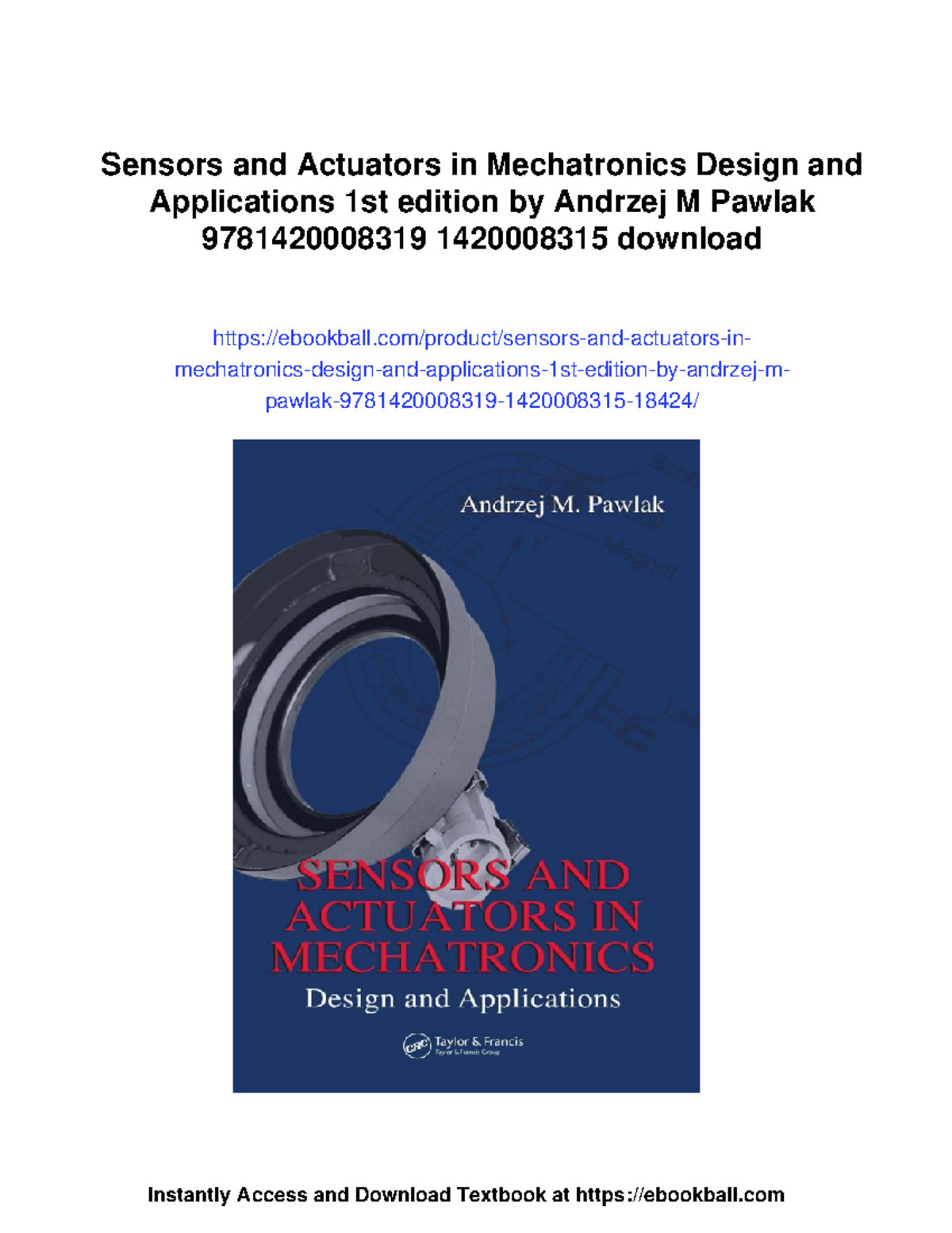 Mechatronics Design & Applications: Sensors and Actuators Overview ...