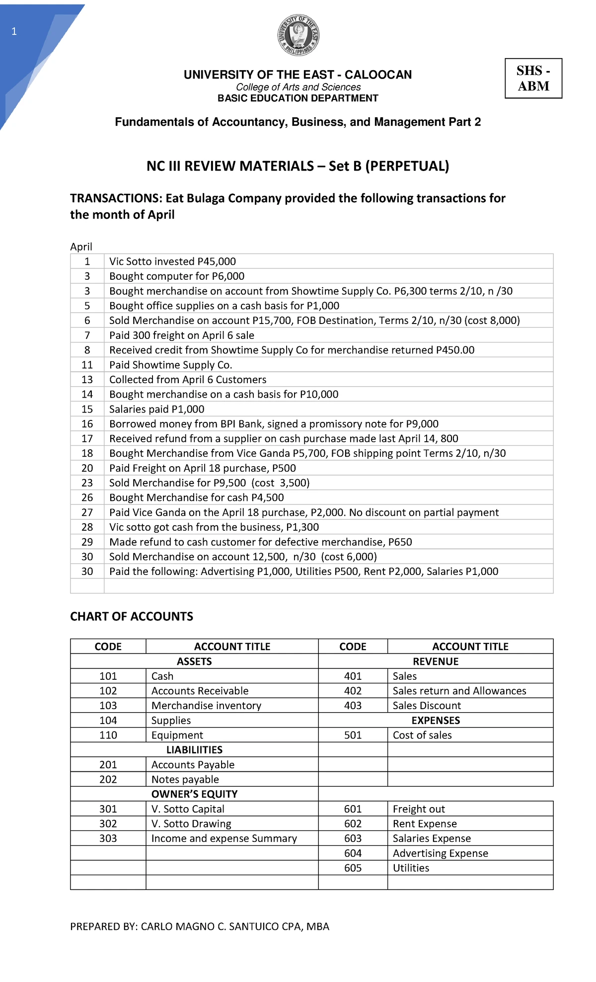 #3 - Session Plan Journalizing Transactions (Bookkeeping NC III) - Studocu