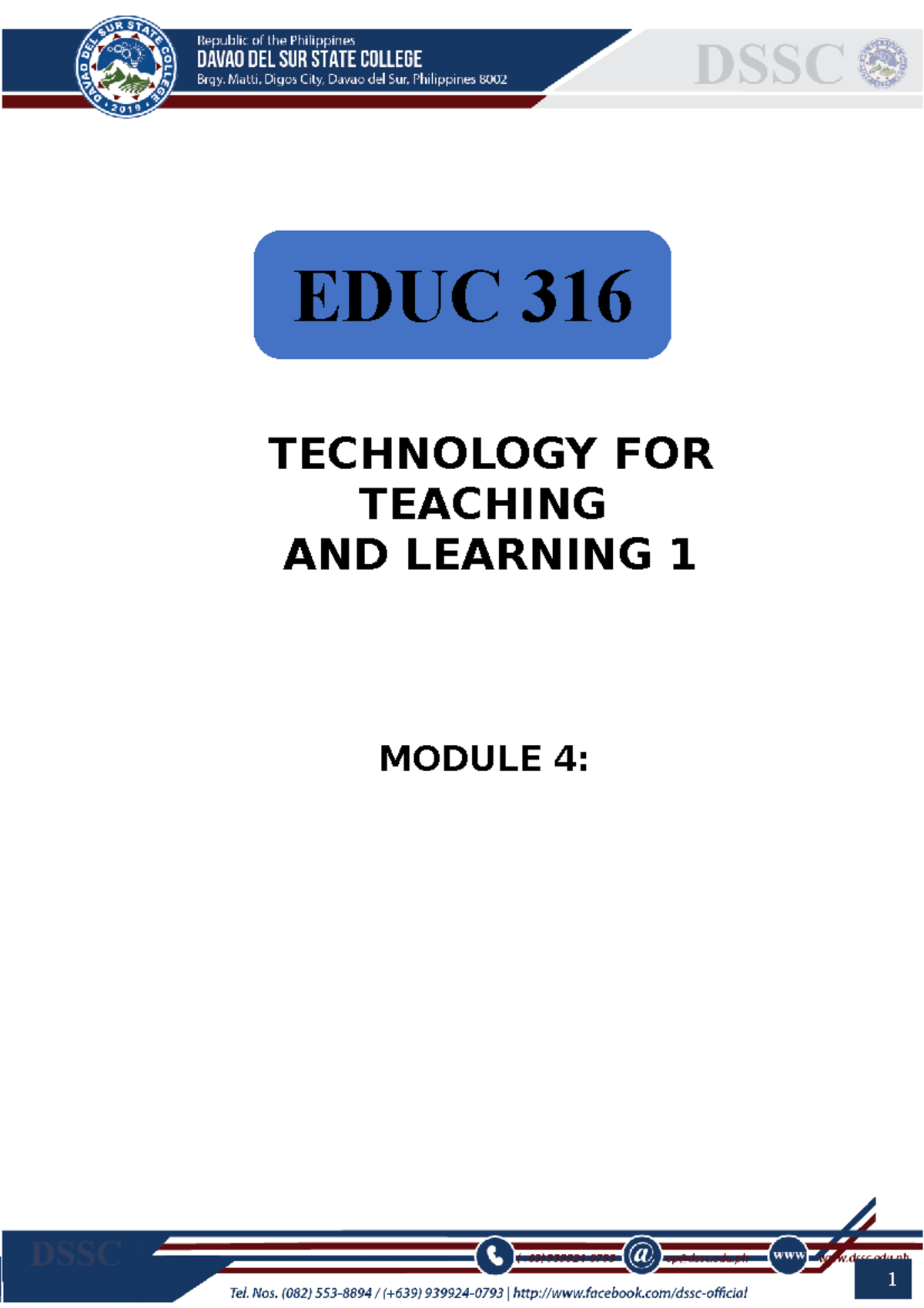 EDUC-316 - Technology in Teaching for Understanding: Module 4 Notes ...