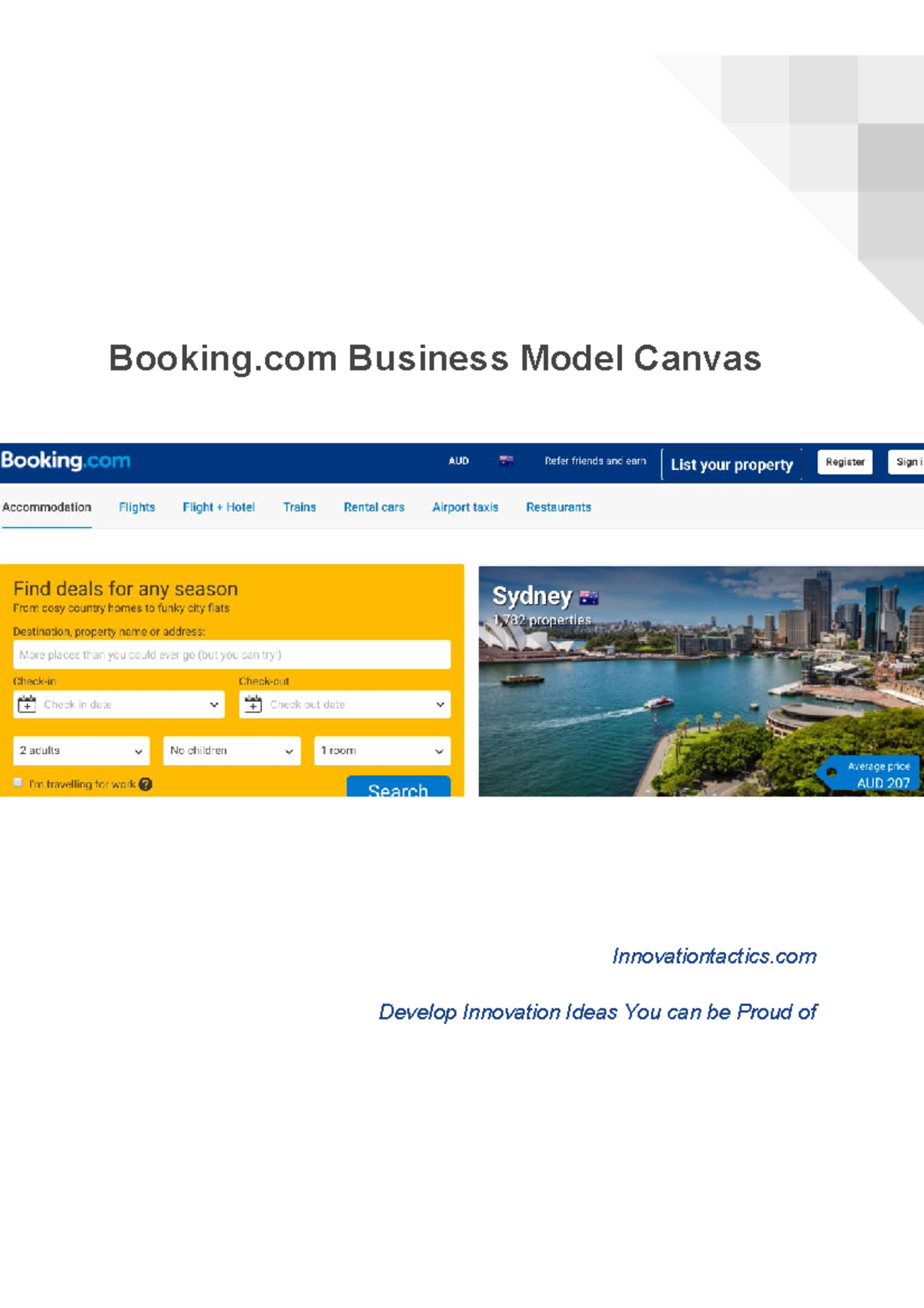 Booking.com Business Model Canvas Analysis: A Comprehensive Overview ...