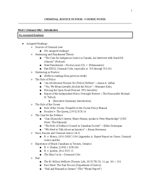 Chapter 1 - Week 2: The Foundations of Criminal Justice Chapter 1 - The ...