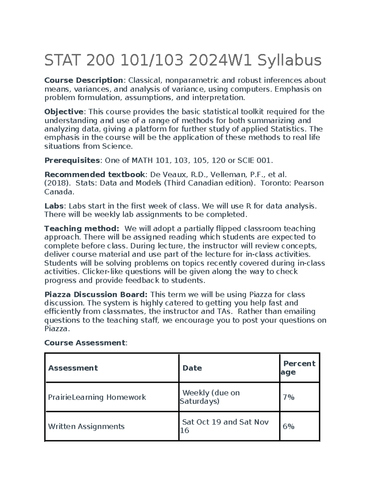 2024w1- stat200 syllabus - STAT 200 101/103 2024W1 Syllabus Course ...