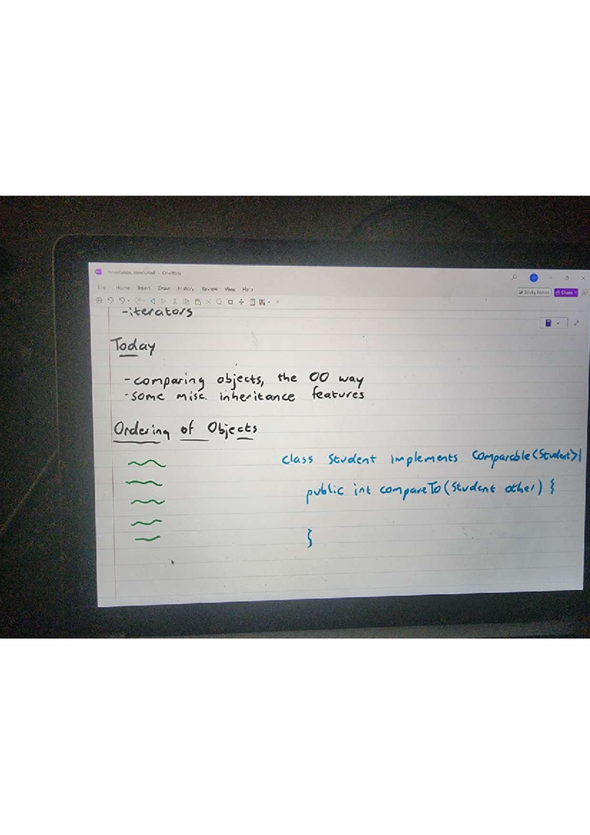Comparators in Java: Inheritance and Student Class Notes - Studocu