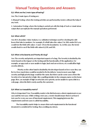 Unit 5 - Software Testing Notes (BTCOC503) - Studocu