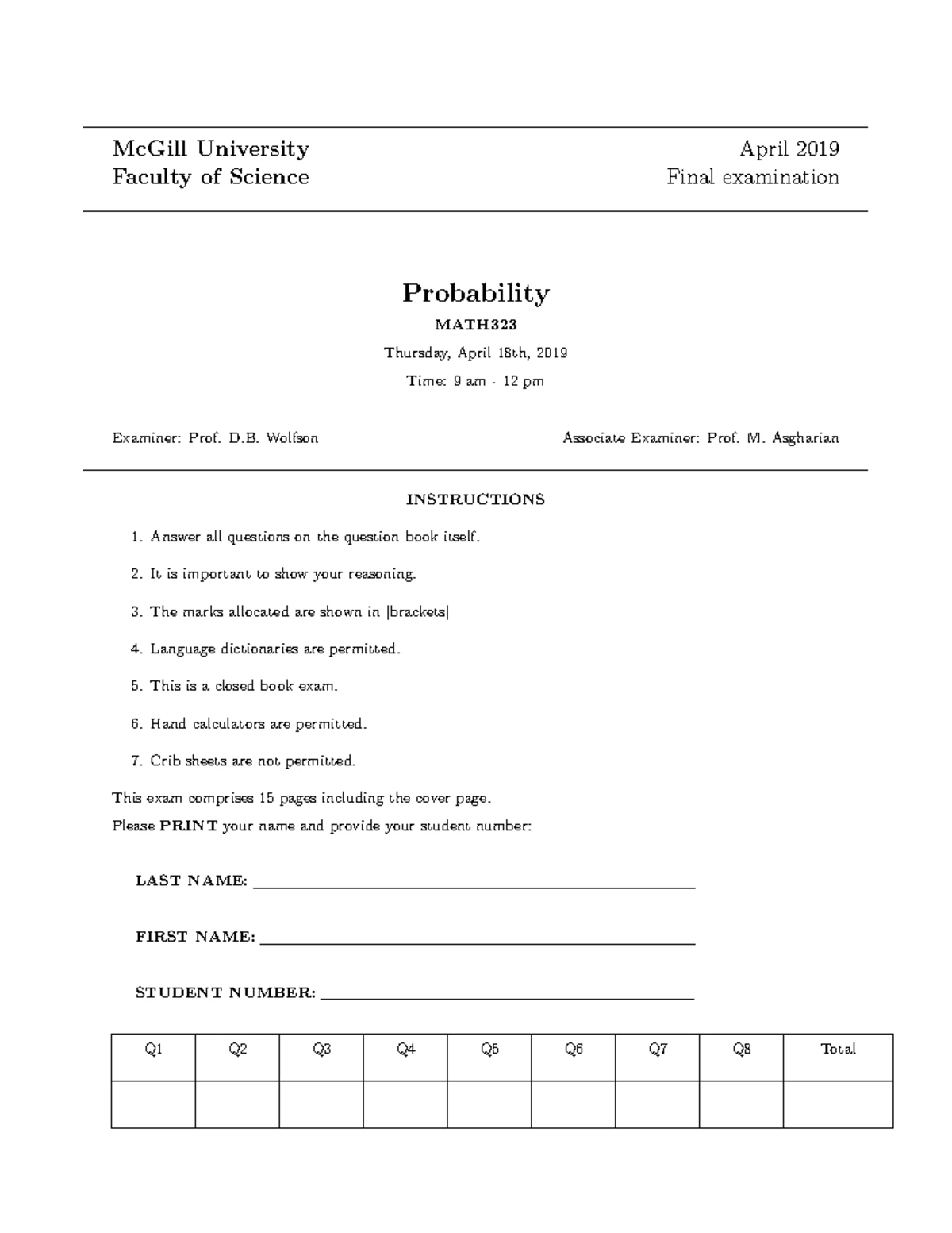MATH 323 Fall 2020 Final Exam Solutions & Guidelines for Students - Studocu