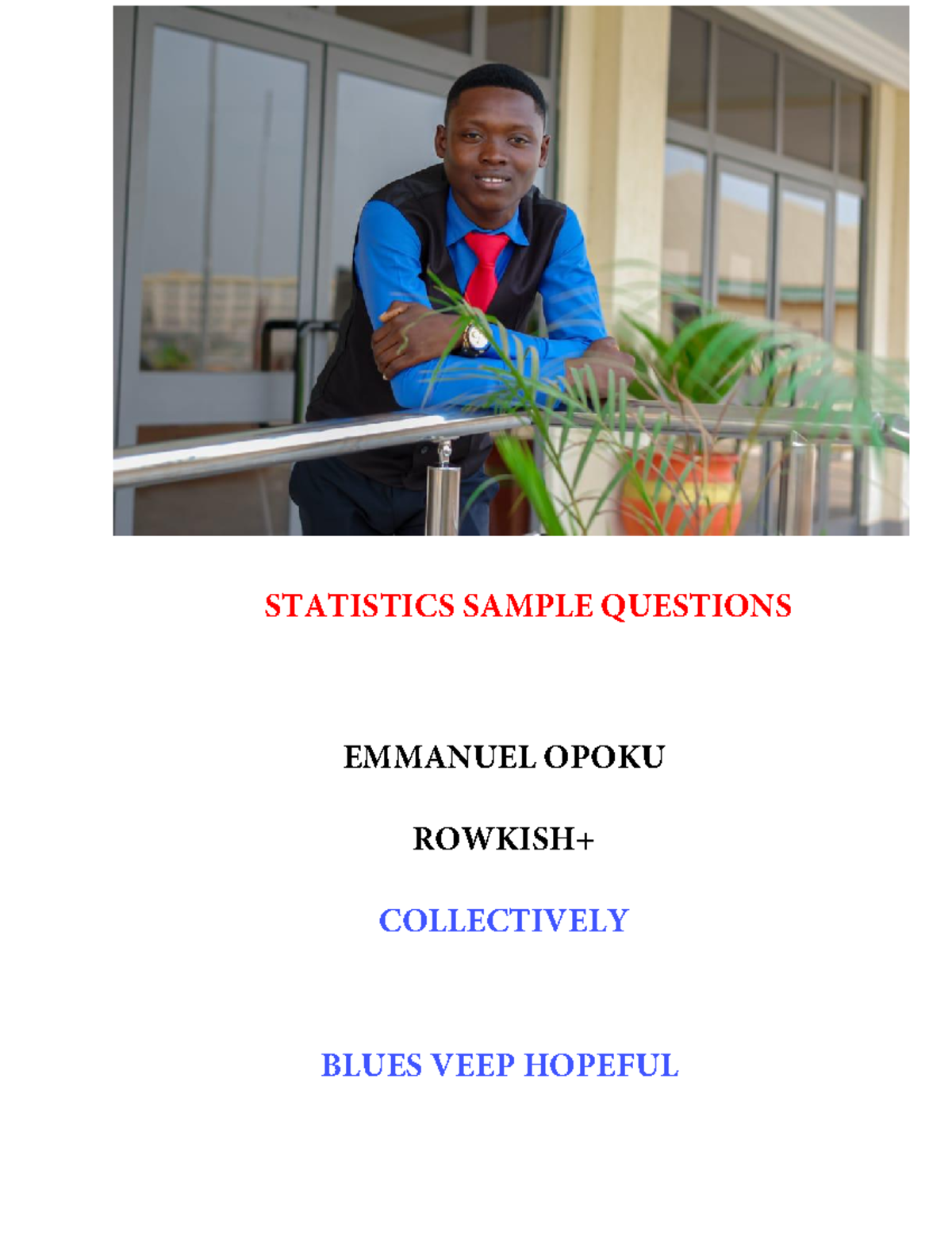 STATISTICS FOR BUSINESS STUDENTS: SAMPLE MCQ TESTS & SOLUTIONS - Studocu