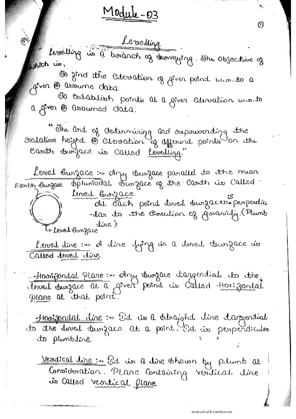 Module 3 - Leveling in Geodetic Engineering (21 Scheme) - Studocu