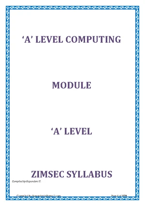 COS1521 - Comprehensive Summary of Computer Science Concepts - Studocu