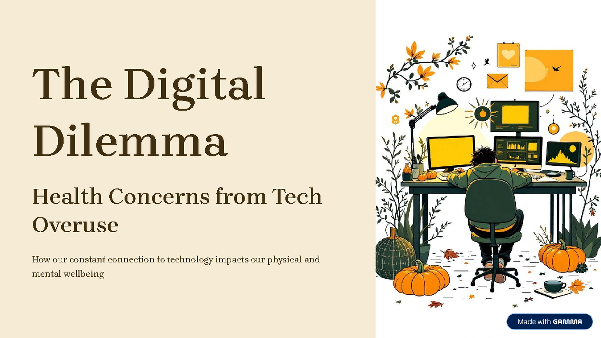 The Digital Dilemma: Health Impacts of Tech Overuse - Qqq - Studocu