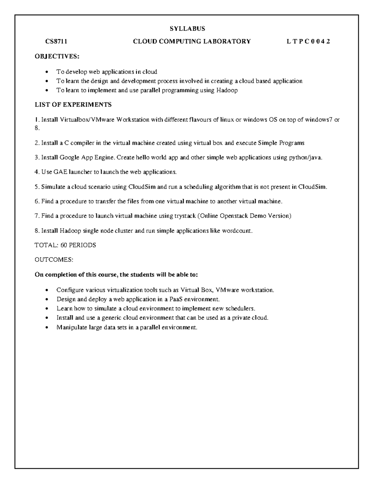 Cc record (1) 1 - Cloud computing reference for practicals - SYLLABUS ...