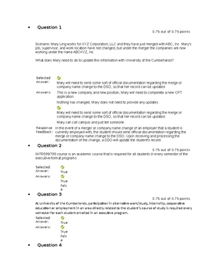 Module 3 Quiz Answers - Test Submission for CPT Regulations - Studocu