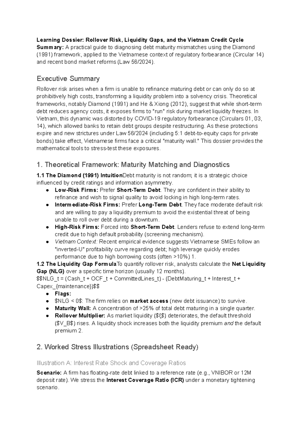 Vietnam Debt Dynamics: Rollover Risk & Liquidity Frameworks Analysis ...