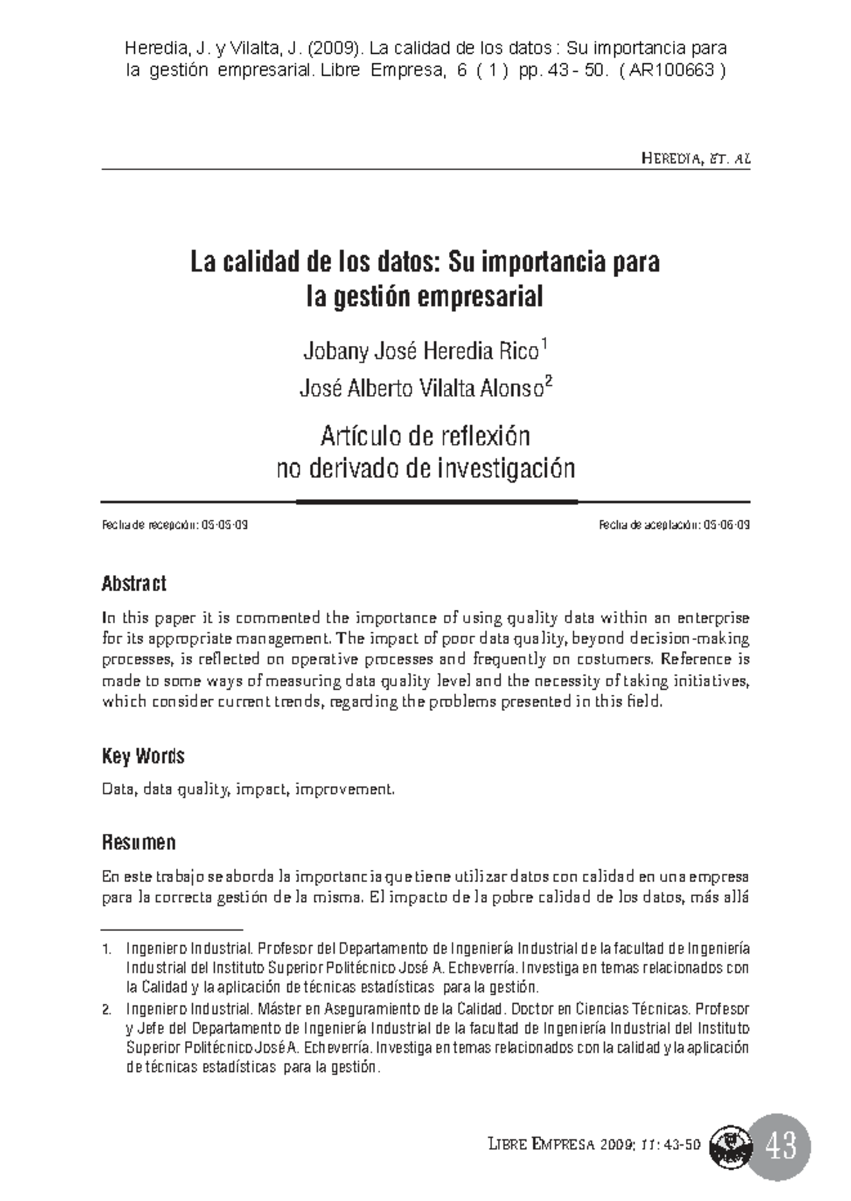 La calidad de los datos: Importancia en la gestión empresarial ...