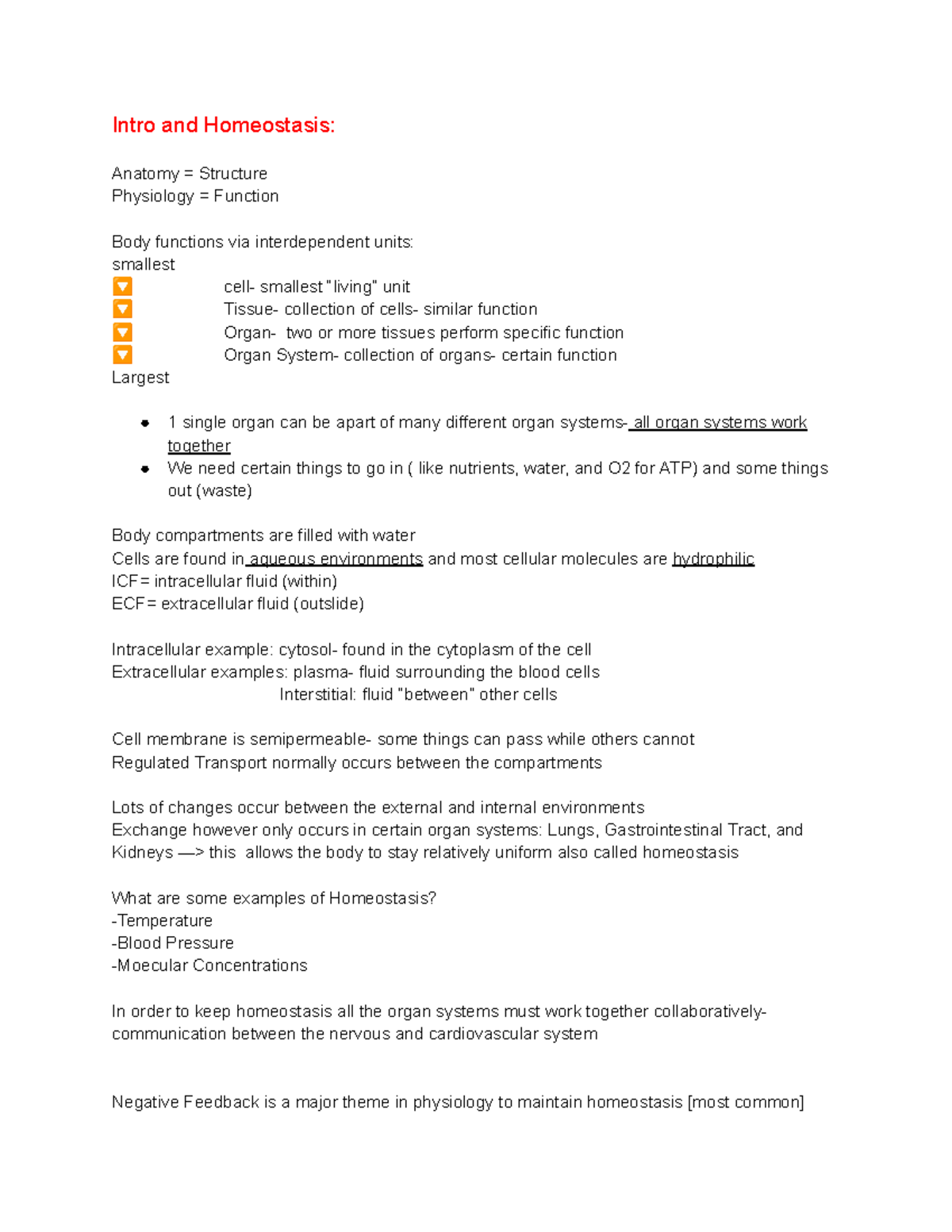 Cell Transport Mechanisms Study Guide (BIO101) - Studocu
