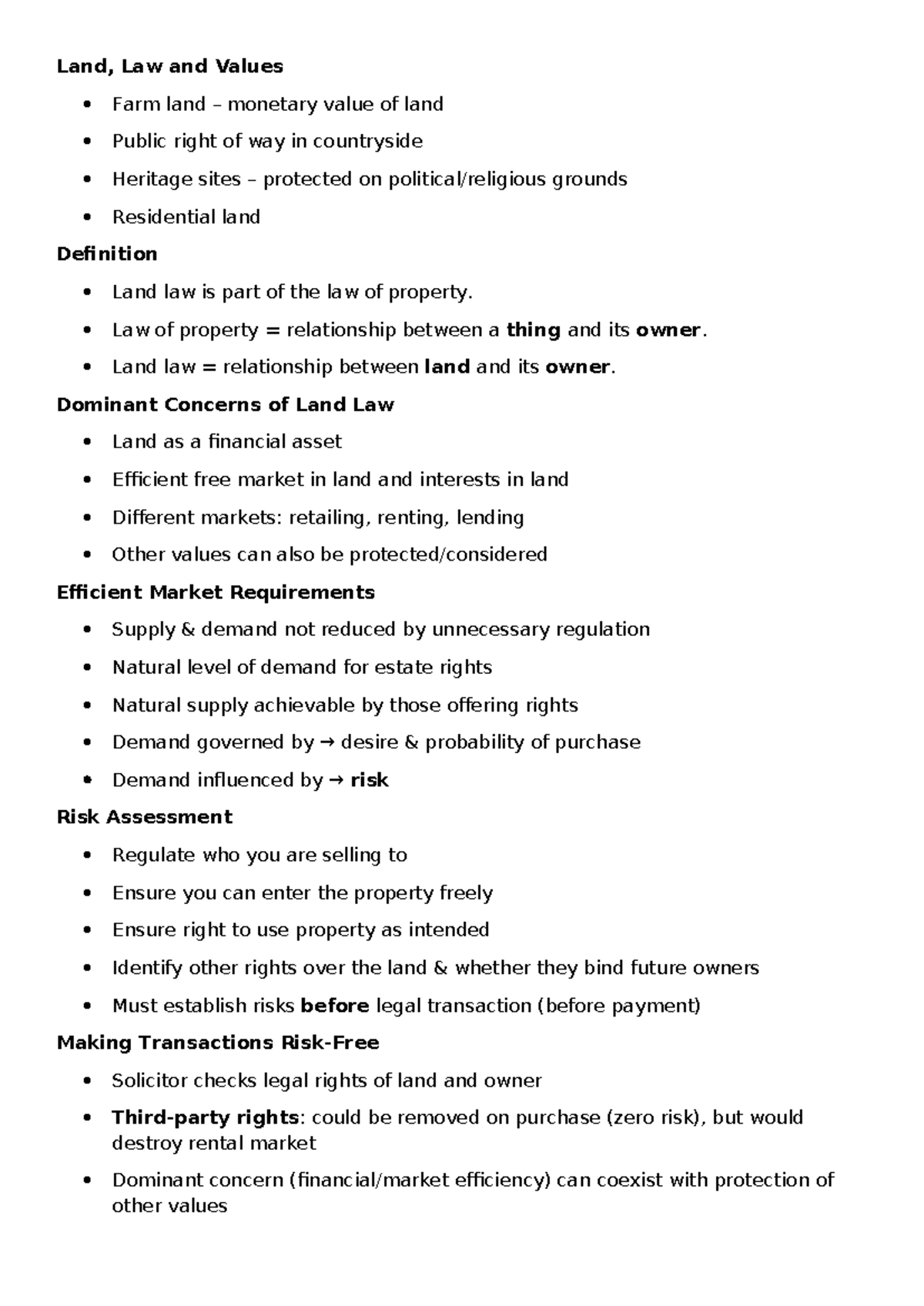 Land Law and Values: Understanding Property Rights and Transactions ...