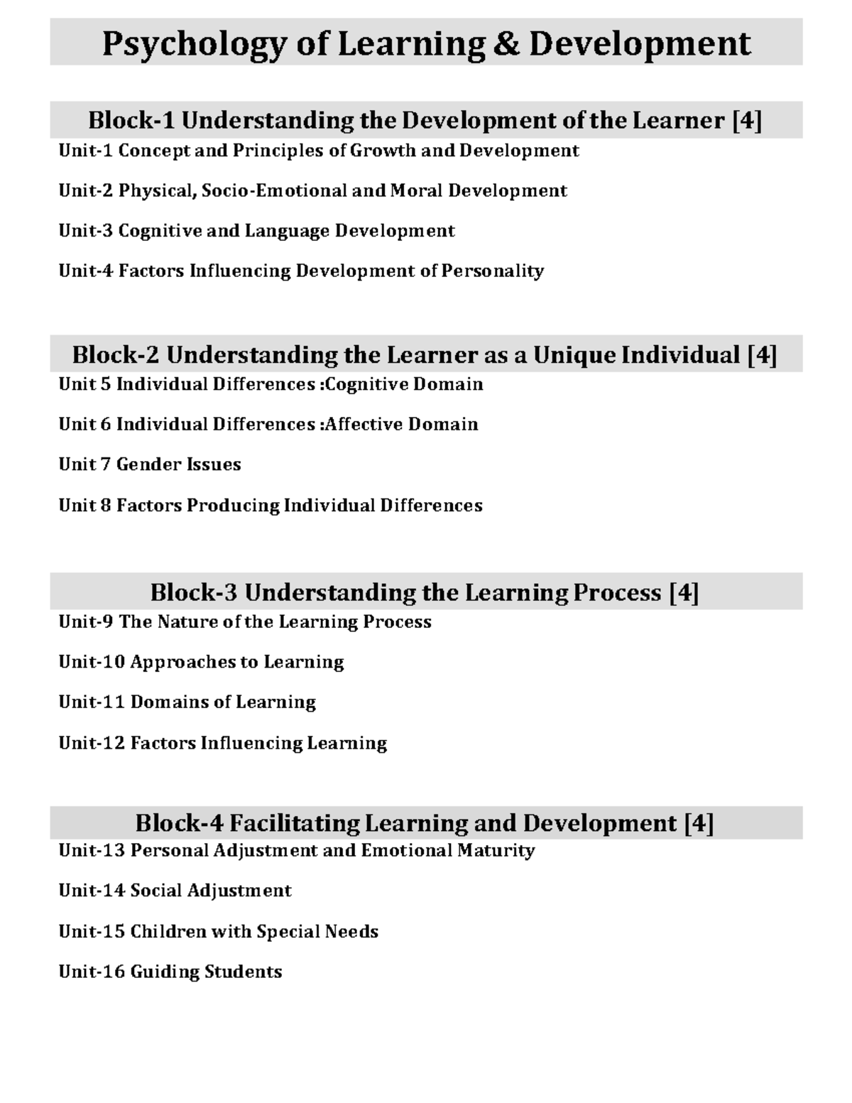 PROF ED 1 - Understanding Growth & Development of Child Learners - Studocu
