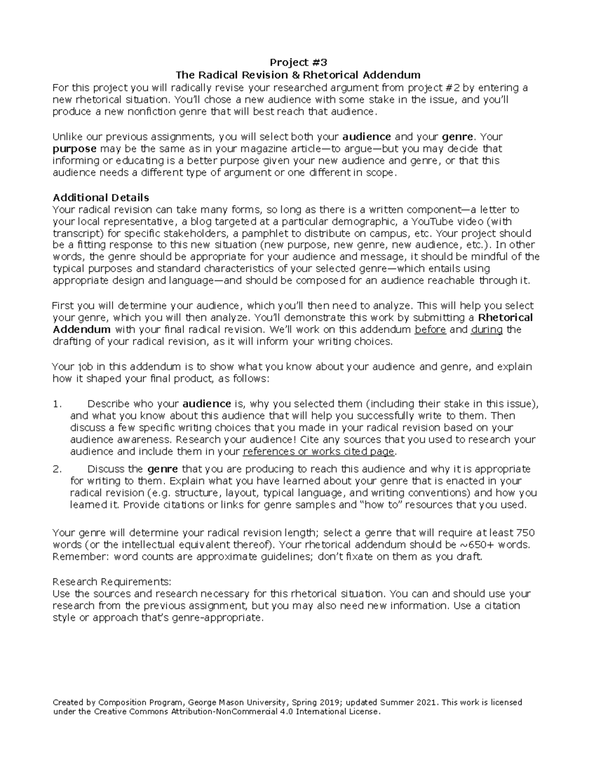Radical-revision-assignment - Project # The Radical Revision ...