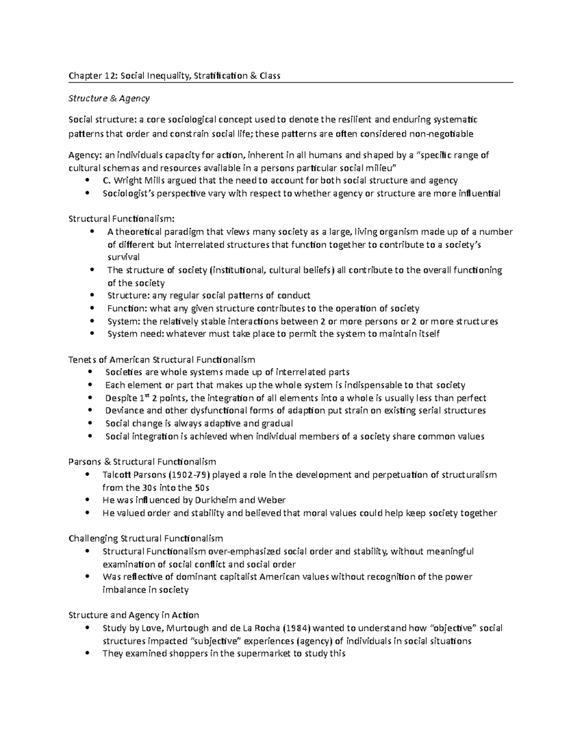 Chapter 12 - Lecture notes 12 - Principles of Sociology - Chapter 12 ...