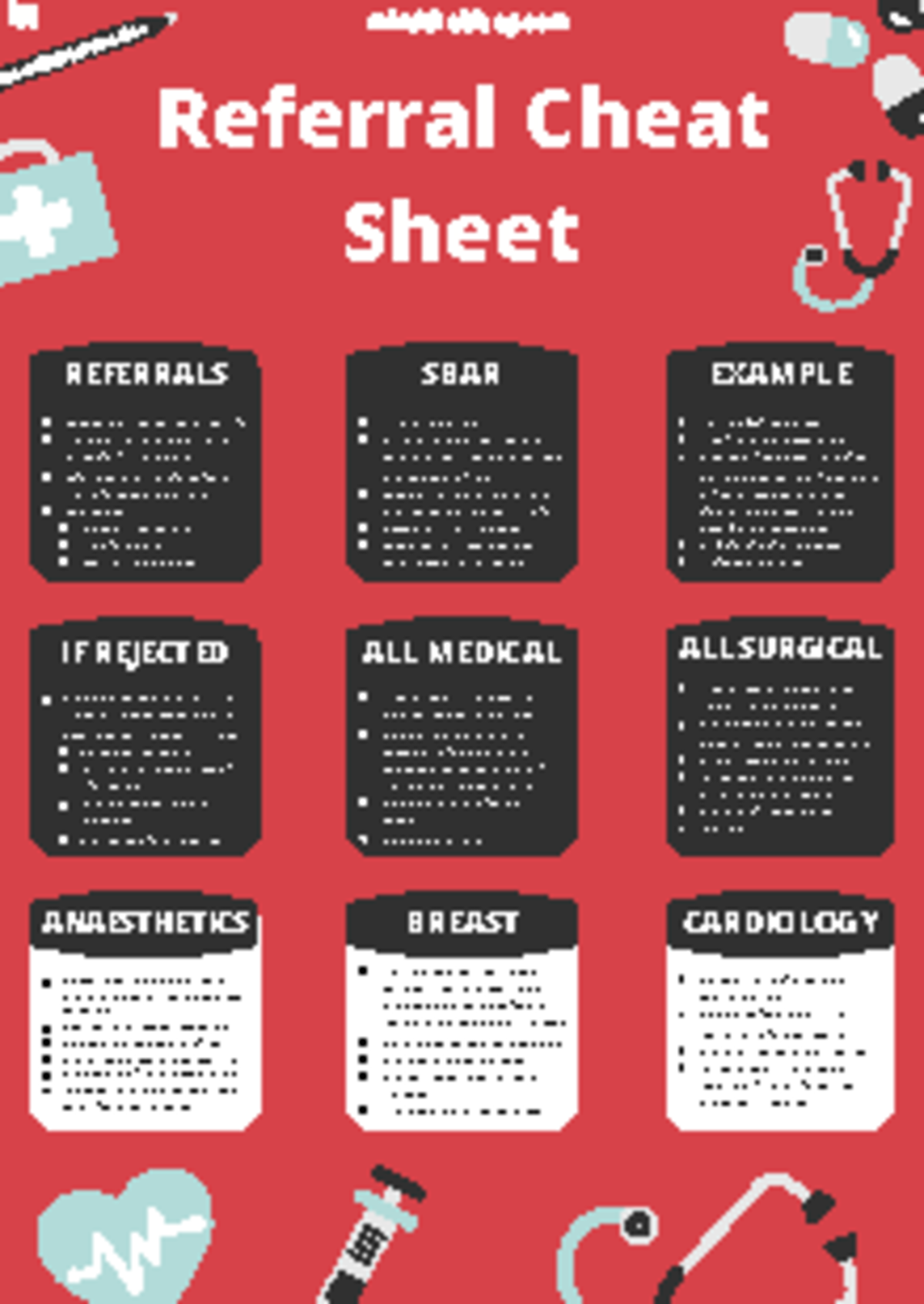Referral Cheat Sheet - June 2020 - REFERRALS SBAR communicates time ...