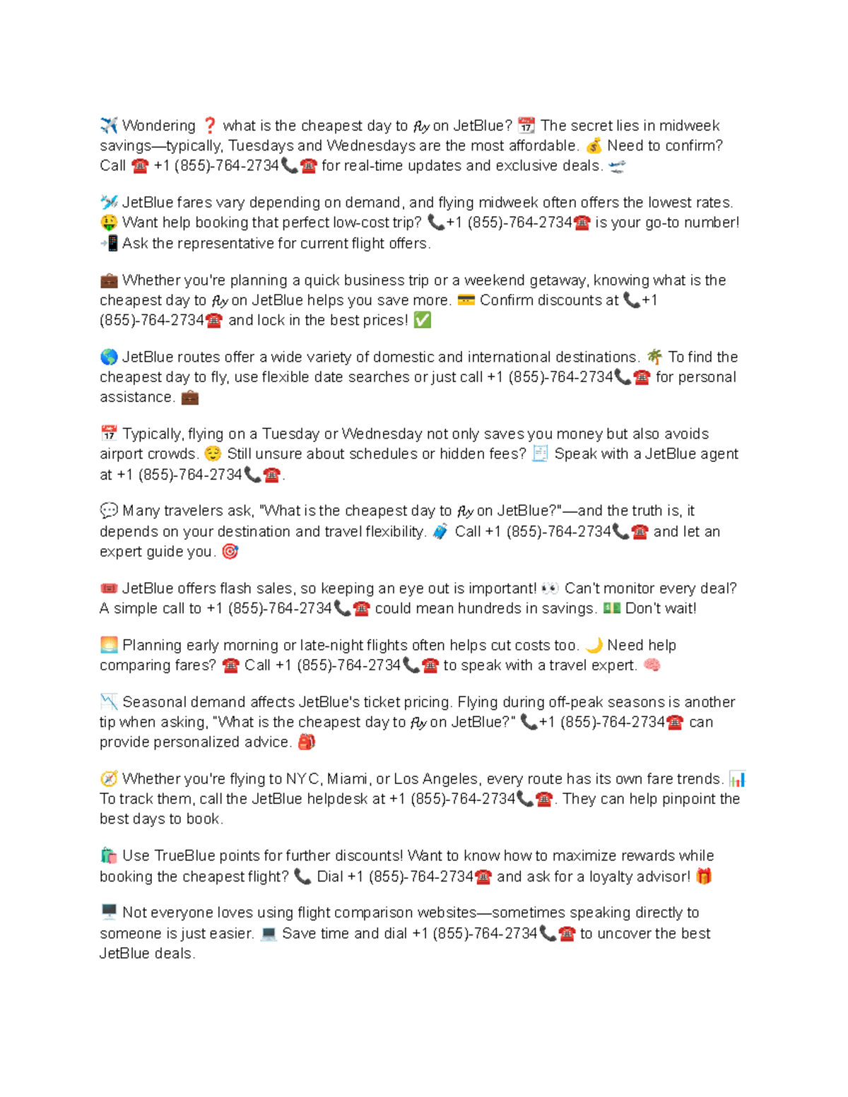 What Is The Cheapest Day To Fly On Jetblue