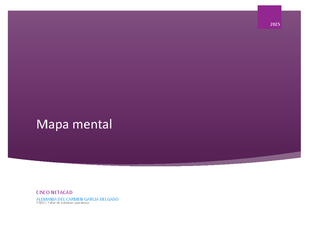 Mapa Mental - Matematicas para Taller de Sistemas Operativos CISCO ...