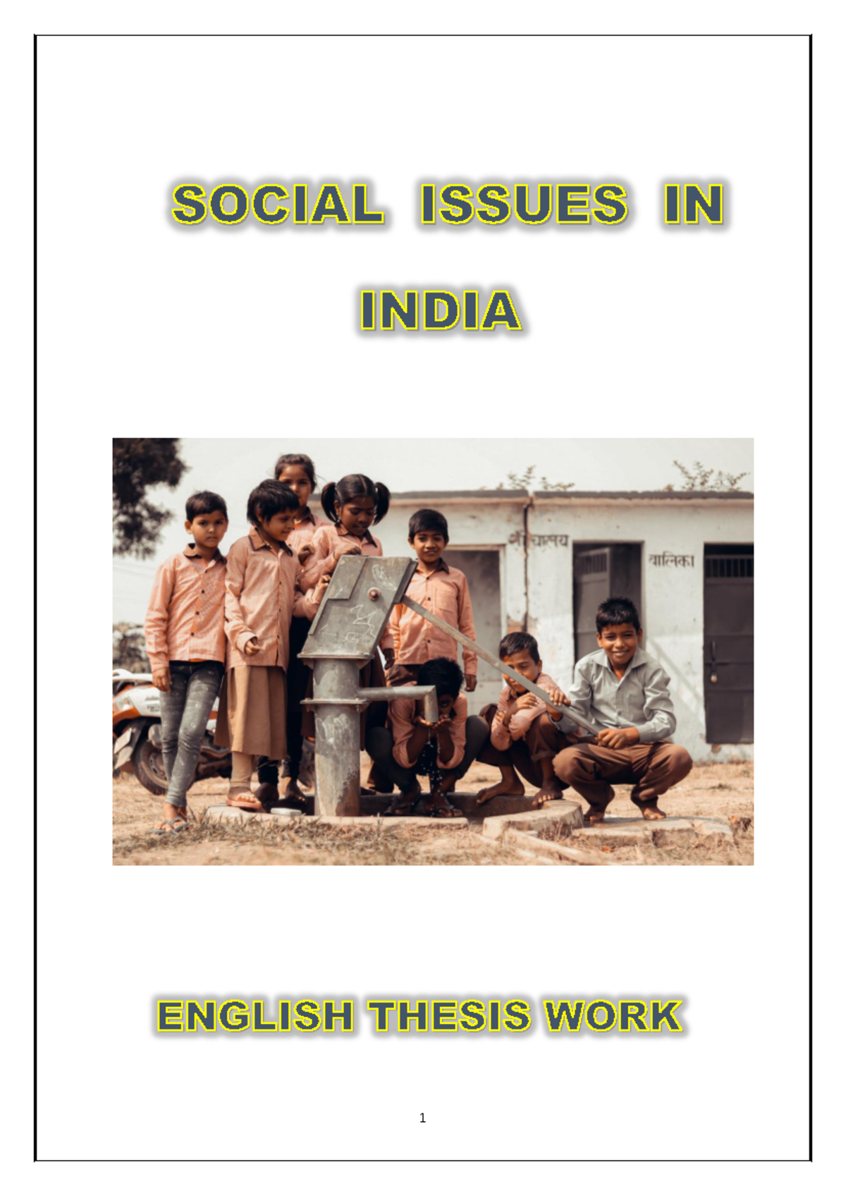 Social Issues Pictures For Project In India