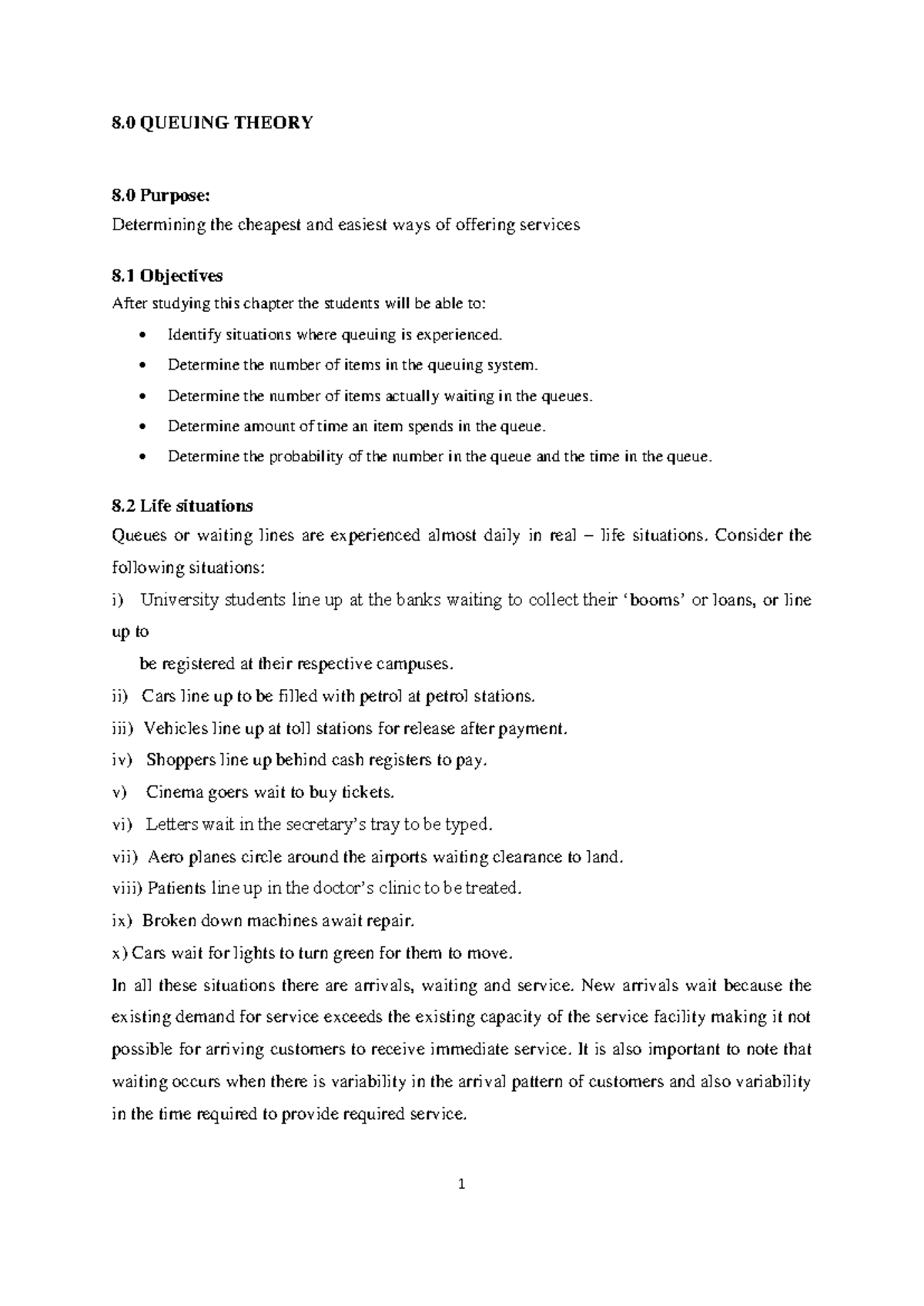 Lesson 8 - Queuing Theory: Understanding Service Efficiency and Costs ...