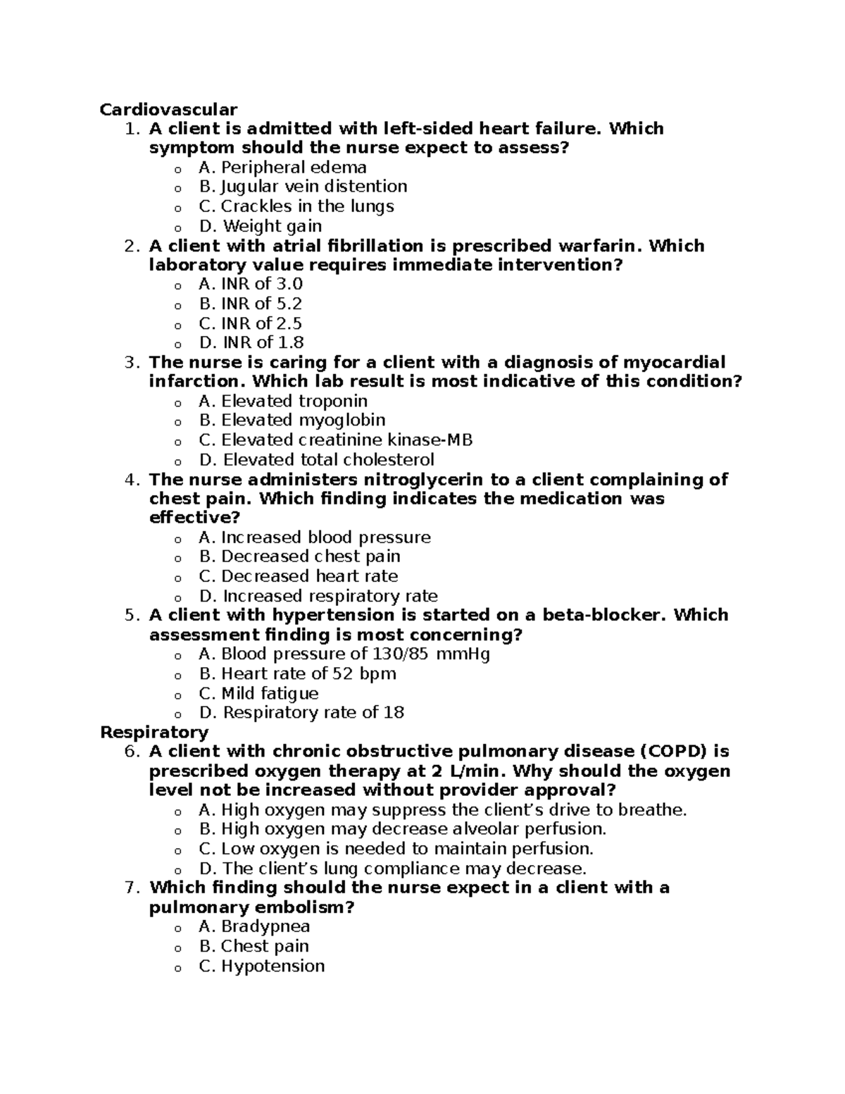 CV - Practice Questions for Final Exam Preparation - Studocu