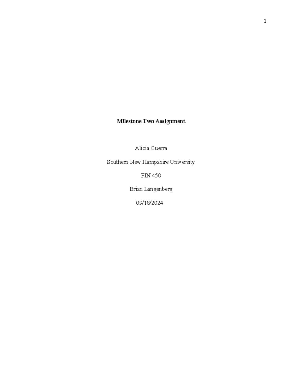 FIN 450: Module One Assignment on Investment Portfolio Analysis - Studocu
