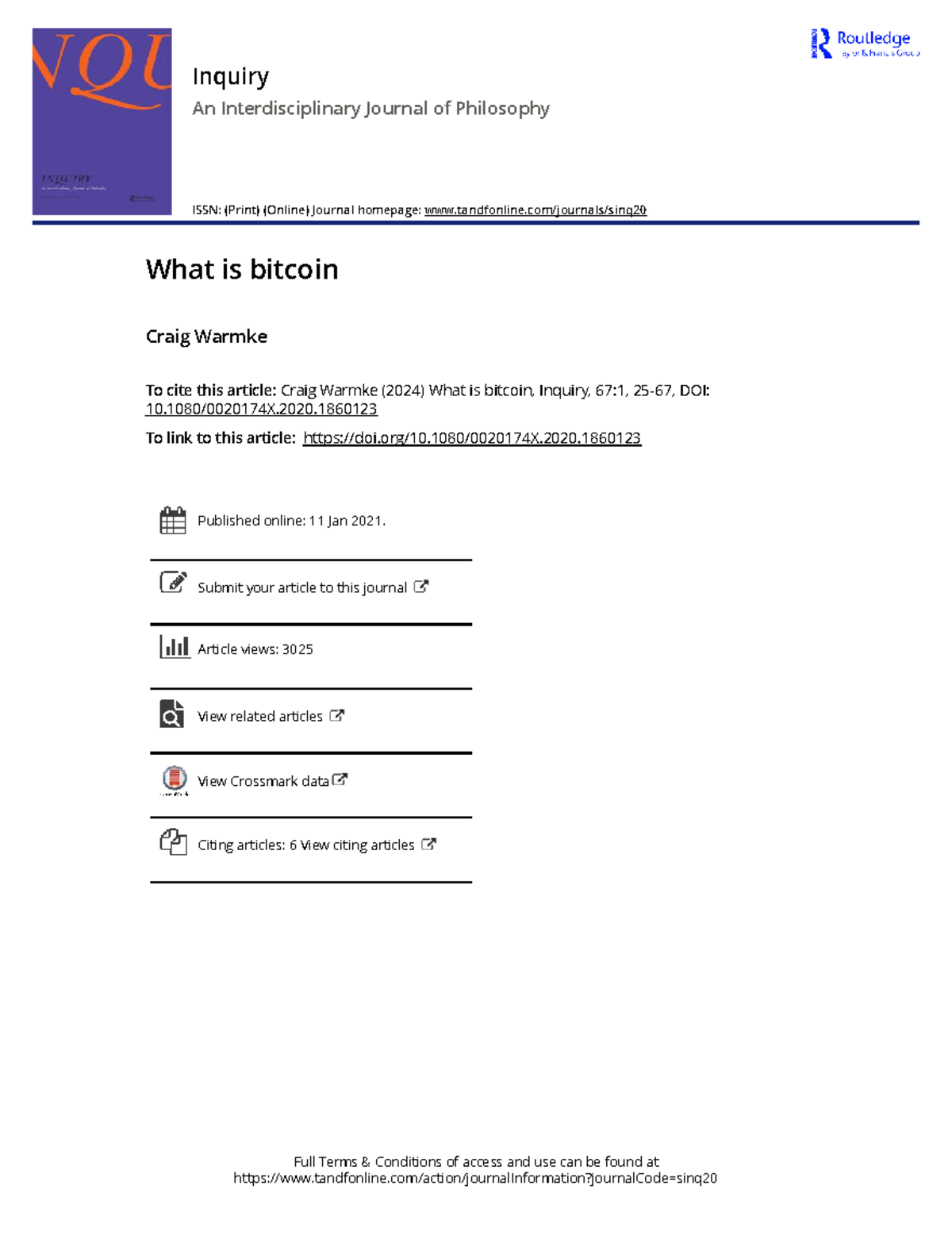Philosophical Insights on Bitcoin: Understanding Its Nature and ...
