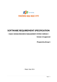 Software Requirement - SWR302 - FPT - Studocu
