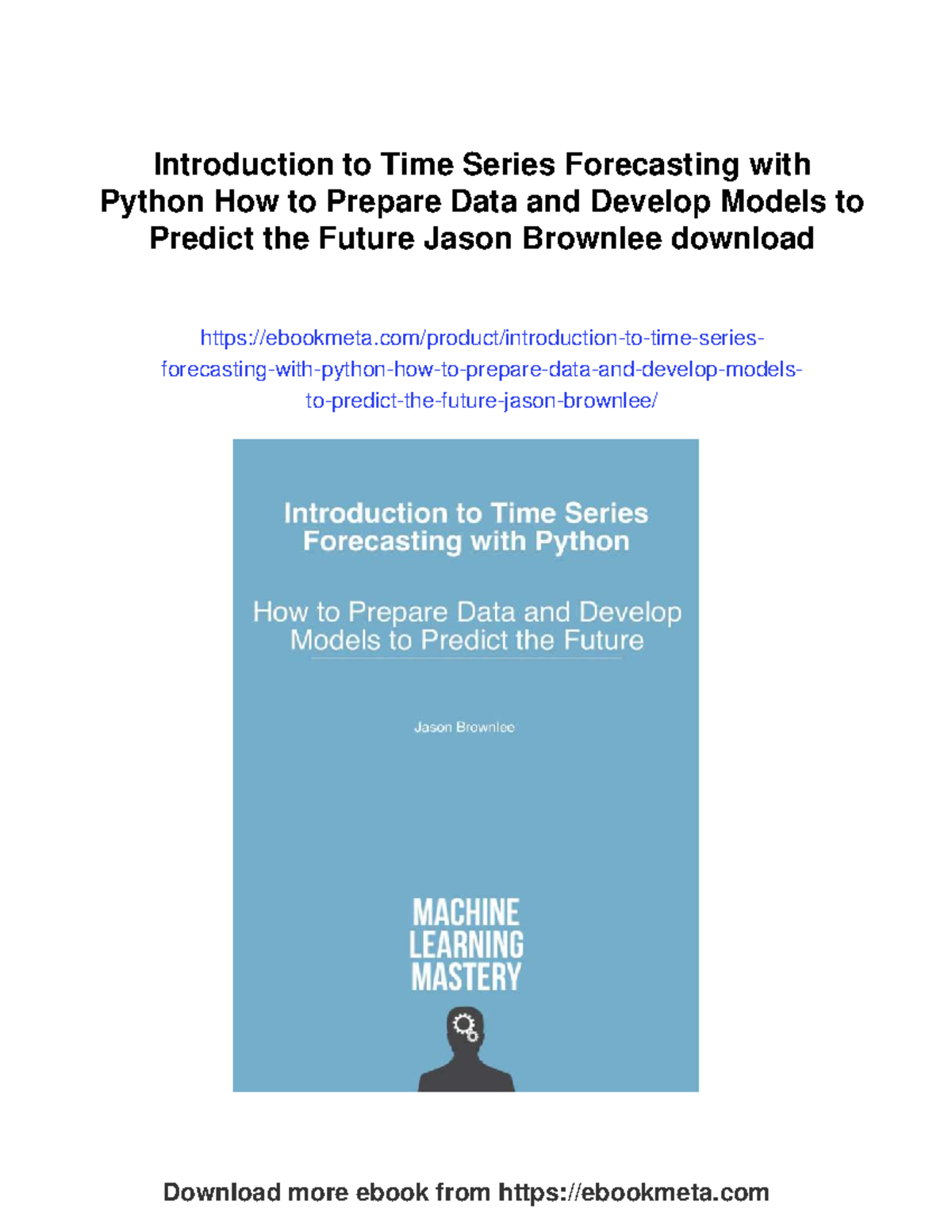 Introduction to Time Series Forecasting with Python: Data Prep & Model ...