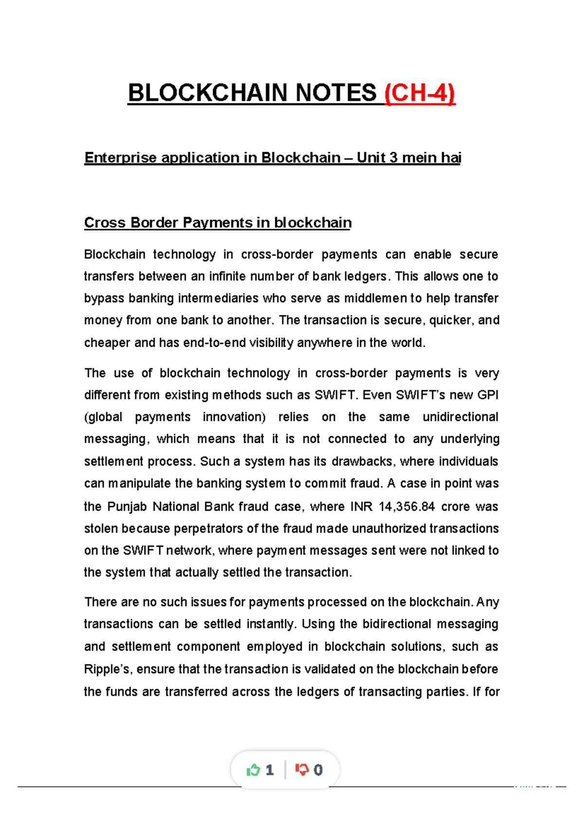 Blockchain-ch4 compress - BLOCKCHAIN NOTES (CH-4) Enterprise ...
