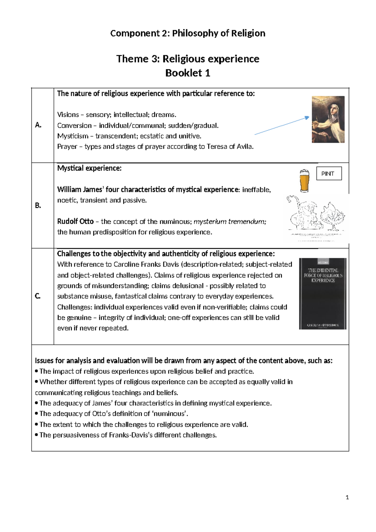 1-a-b-and-c-booklet-religious-experience - Component 2: Philosophy of ...