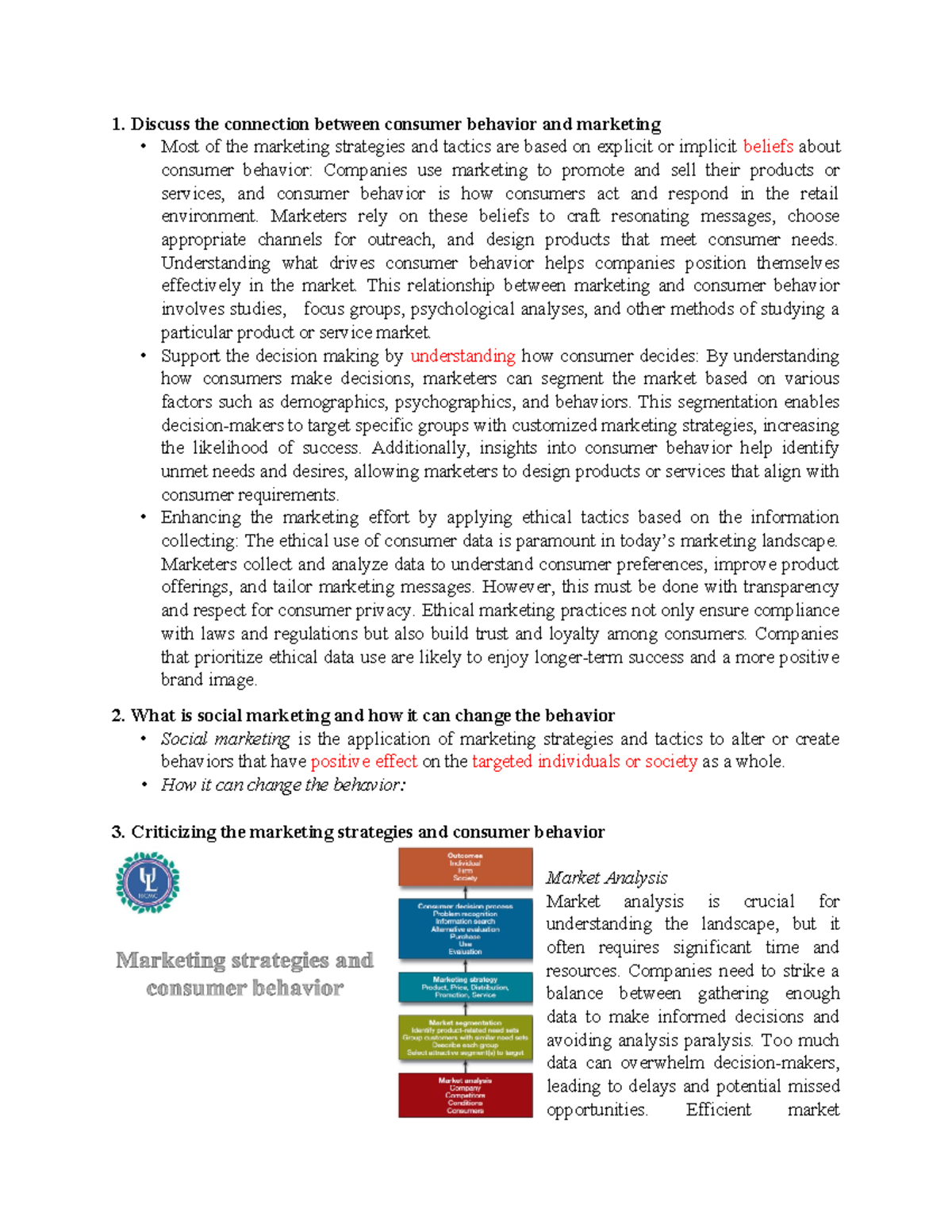 Revision CB - Consumer Behavior and Marketing Strategies Analysis - Studocu