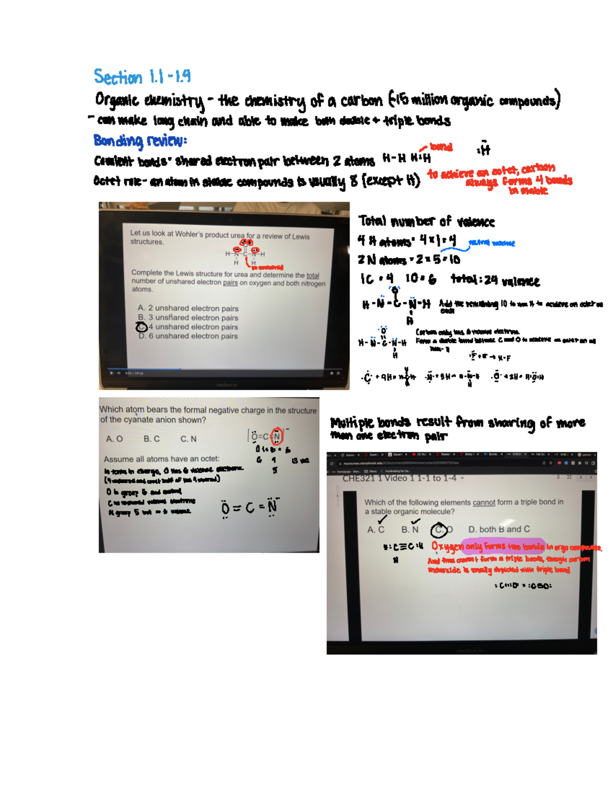 CHEM 101: Organic Chemistry Lecture Notes Summary and Key Concepts ...