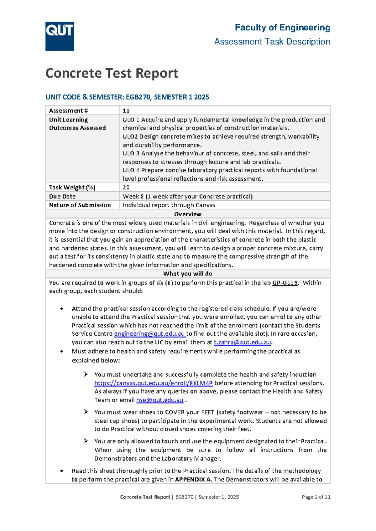 EGB270: Comprehensive Practice Problems for Concrete Mix Design - Studocu