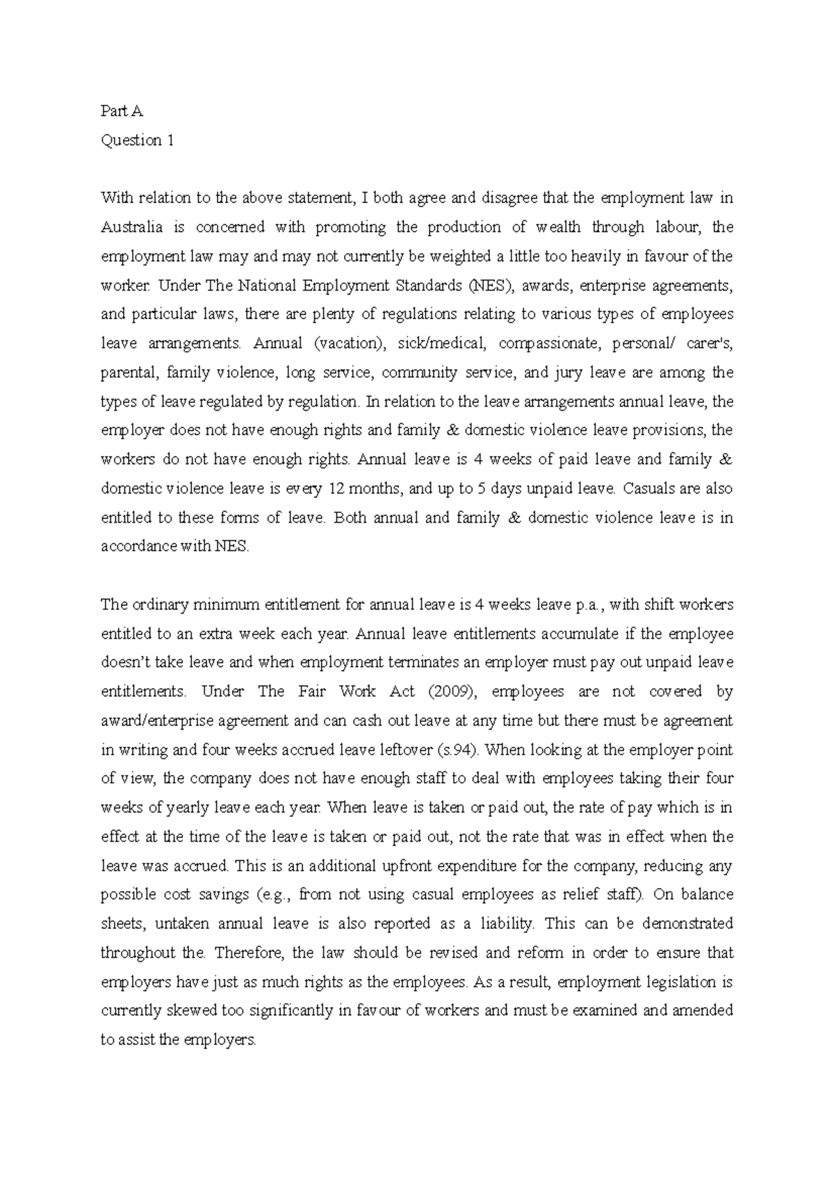 MGMT2022 Final Exam: Employment Law and Discrimination Insights - Studocu