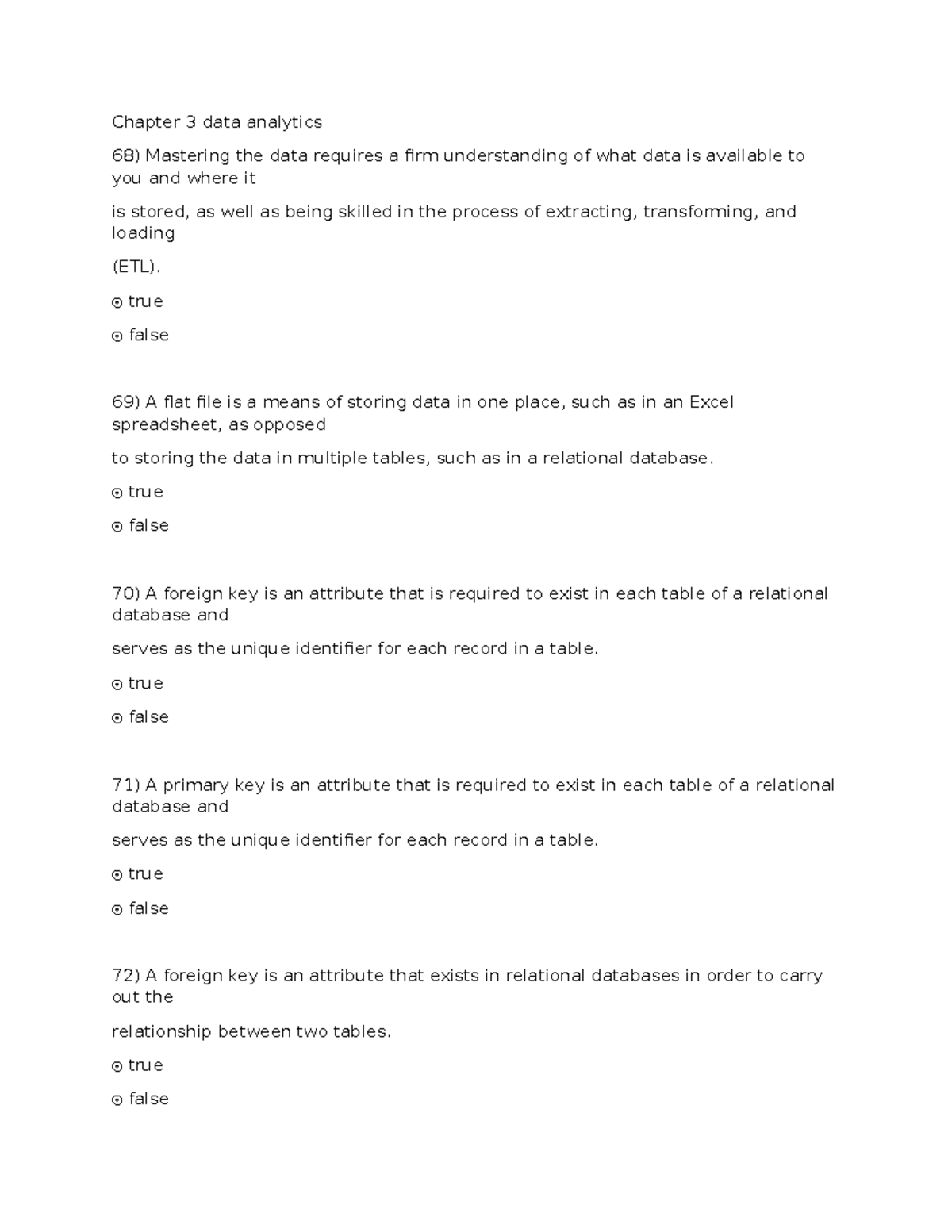 Chapter 3 data analytics - Chapter 3 data analytics 68) Mastering the ...