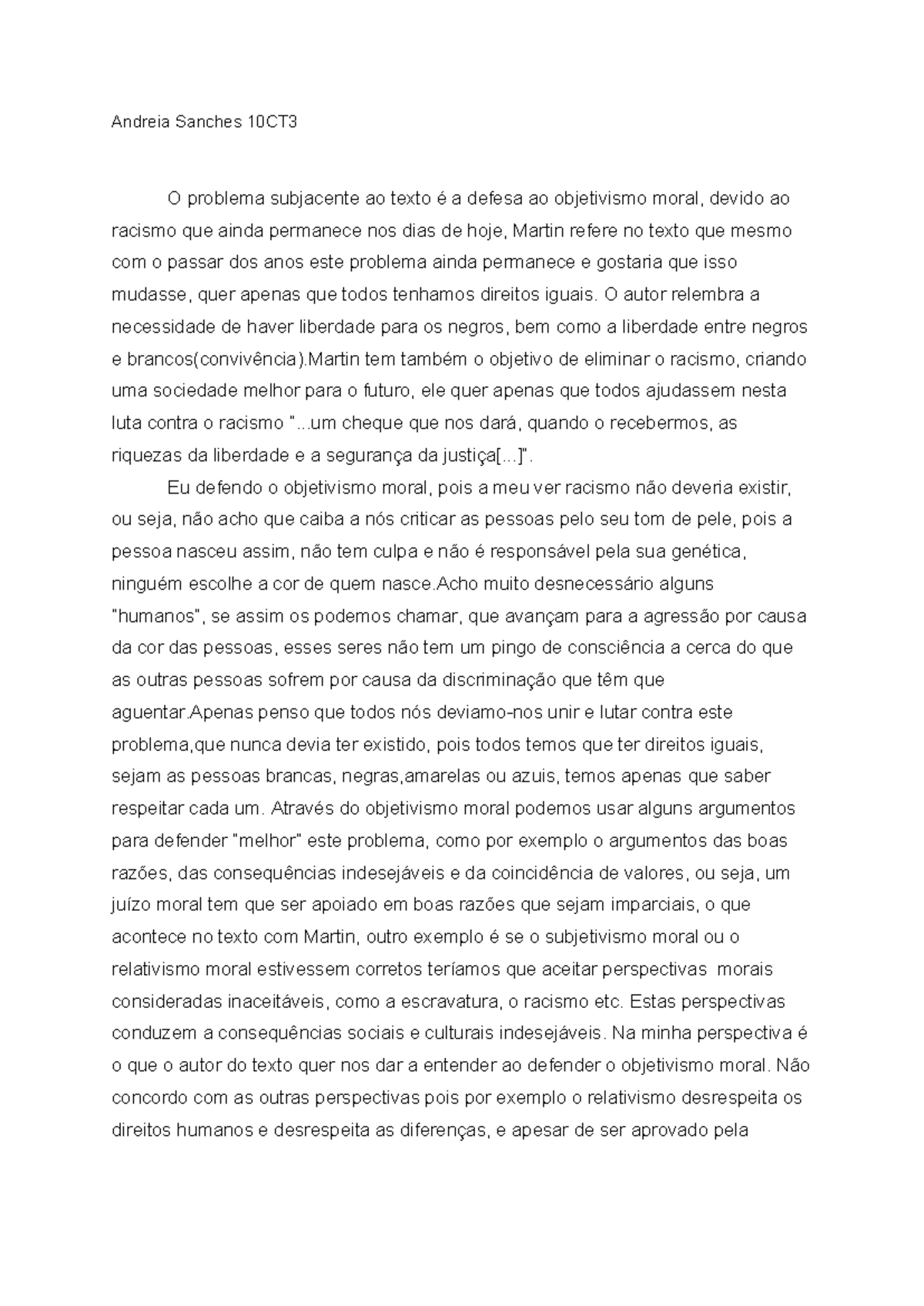 Andreia Sanches 10CT3 - trabalho - Andreia Sanches 10CT O problema ...