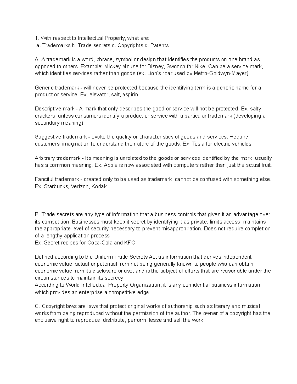 Final Exam Review: Employment Law Concepts & Key Definitions - With ...