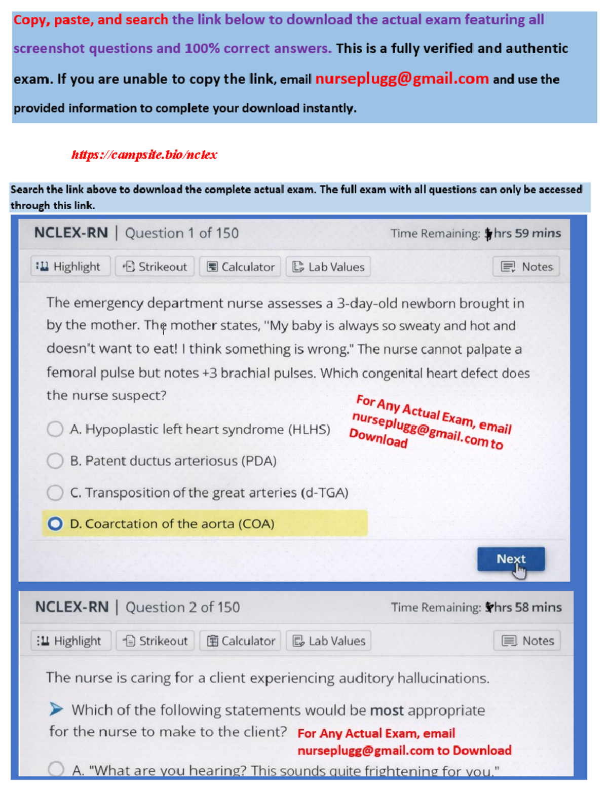 Complete NCLEX-RN 2026 NGN Exam Questions: 150 Scenarios & Answers ...