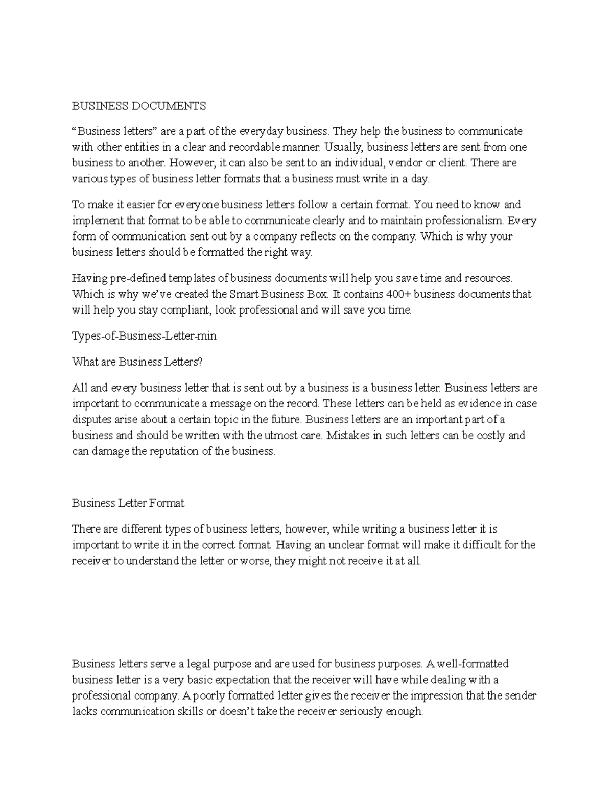 Business Letters: Essential Formats for Professional Communication ...