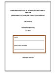 Software Engineering - IT604B - RGPV - Studocu
