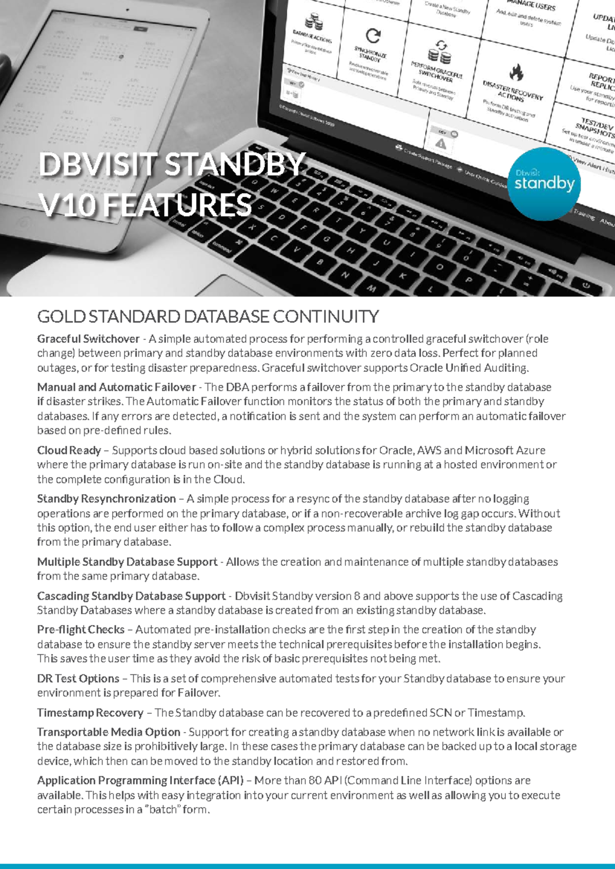 Dbvisit Standby V10 Features Overview and Automation Tools - Studocu