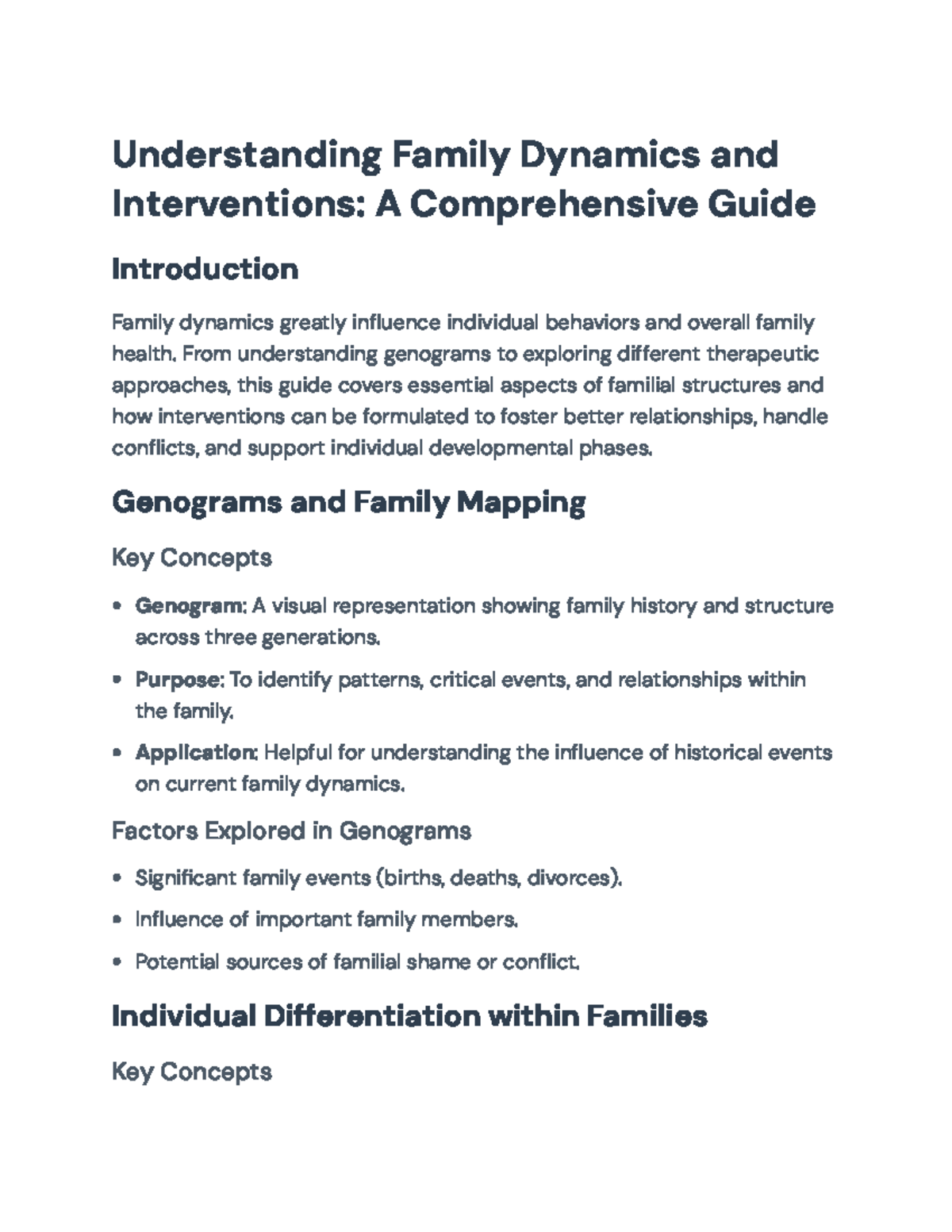 Understanding Family Dynamics and Interventions: A Comprehensive Guide ...
