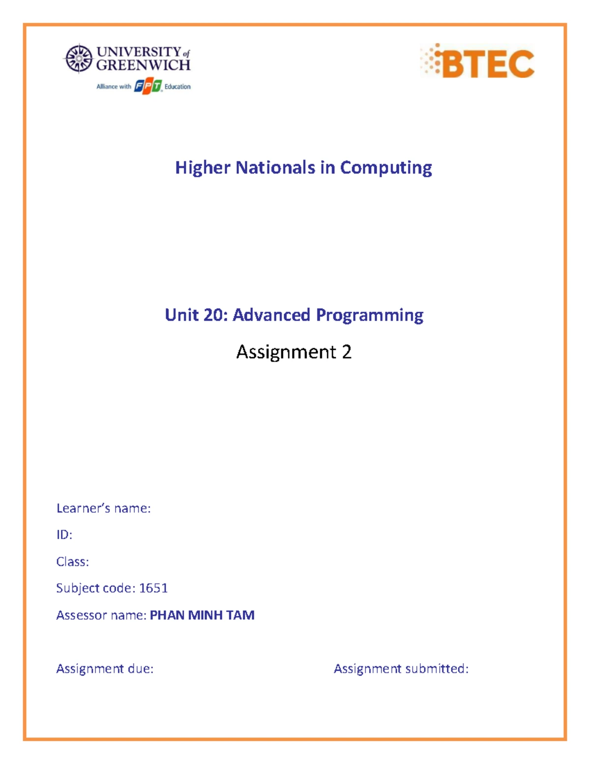 Unit 14: Business Intelligence Assignment 2 Overview - Studocu